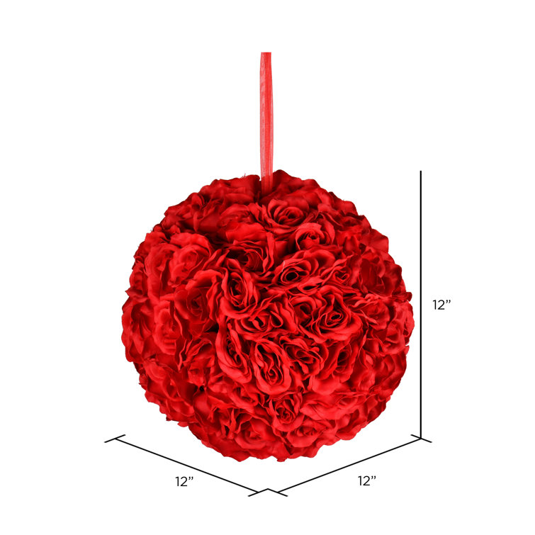 Rosdorf Park Artificial Rose Ball Wayfair